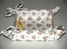 Cestino pane cestino panini cotone lavabile rose rosine Angelica Home & Country