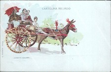 cn324 cartolina ricordo caretto siciliano inizio 900 sicilia