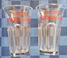 DUE BICCHIERE DI COLORE ROSSO "CANTINA DEI MARCHESI DI BAROLO" - VINTAGE