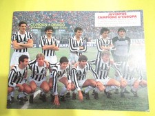JUVENTUS CAMPIONE EUROPA 1985 FOTO DI GRUPPO SQUADRA GADGET CARTONCINO 30X22 