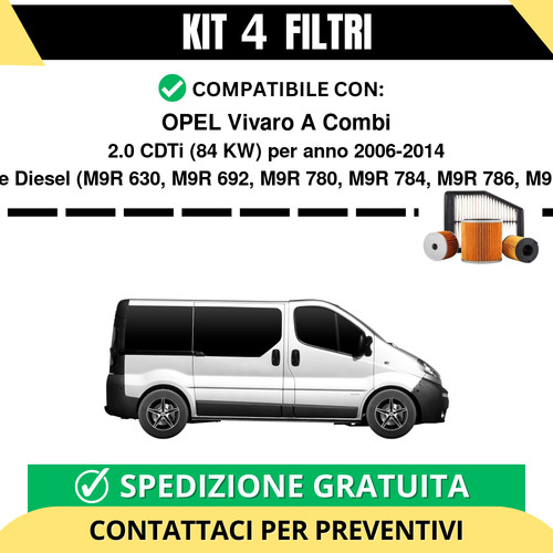Kit filtri tagliando - tagliando, per