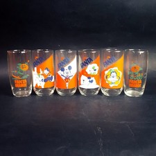 Set 6 Bicchieri Fanta Disney Anni 80 vintage Collezione Topolino Paperino Pippo