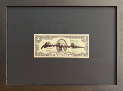 Andy warhol signed dollar - andy,