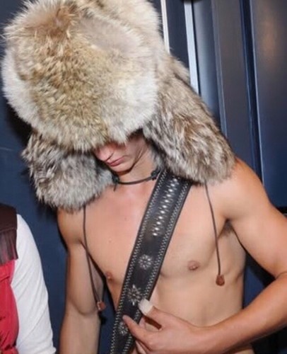 Dsquared2 real fox fur - fox, ski