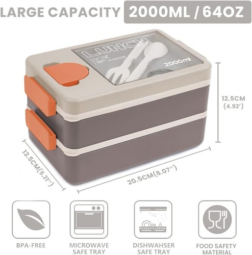 Porta pranzo 2000ml - porta, 2000ml,