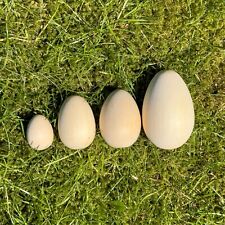 Uova in legno di betulla naturale per decorazioni pasquali e decoupage