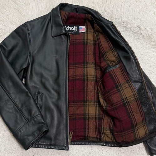 Giacca pelle uomo schott - uomo,