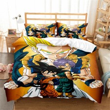 Set copripiumino trapuntato letto singolo matrimoniale king super king Dragonball Z Gotenks