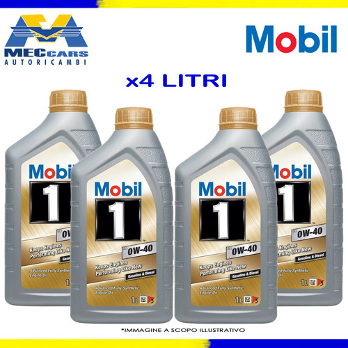 Mobil 0w40 olio motore - lt,