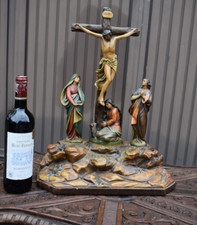 Antico grande set crocifisso