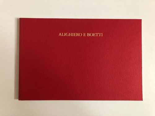 Alighiero boetti uno e - e,