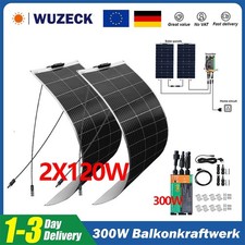 Pannello solare flessibile 240W mono fotovoltaico e micro inverter 300W balcone centrale 230V