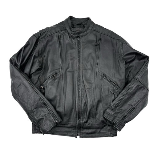 Giacca pelle moto - , calda