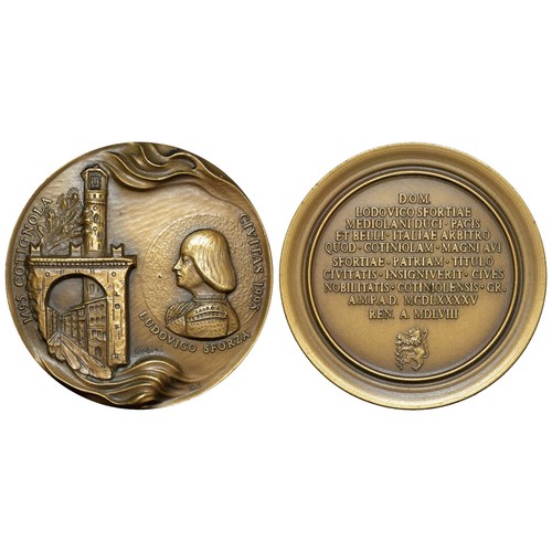 Medaglia ludovico sforza - medaglia, sforza,
