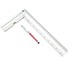 300Mm Squadra Da Falegname, Quadrato Carpentiere 90° Con Pennarello, Righello Qu