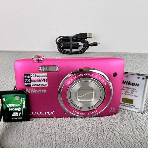 Nikon coolpix s3500 rosa 1 - s3500,