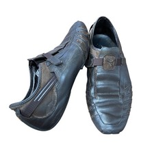 Scarpe vintage Puma Vedano Driving Motorsport pelle scamosciata marrone da uomo taglia 11,5