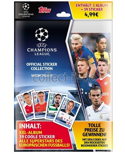 Adesivo topps champions league - adesivo,