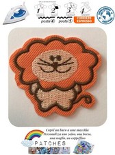 toppa termoadesiva leone king lion patch cartoon iron on león leão écusson kid