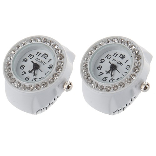 Anello orologio bianco - anello,