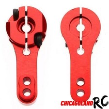 2 Corno servo alluminio rosso