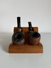 LOTTO 2 PIPE DANESI DANIMARCA SON "F" VINTAGE DA COLLEZIONE RADICA FIAMMATA