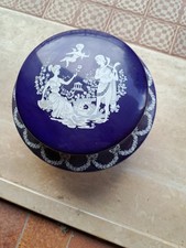 Biscottiera ciotola vaso blu