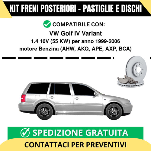 Kit freni posteriori - freni, per