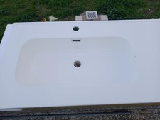 Lavabo da incasso sx 120x46 cm bianco opaco - Gaia