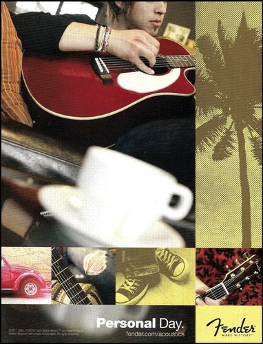 Stampa pubblicitaria chitarra