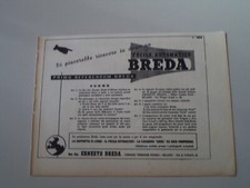 advertising Pubblicità 1950 FUCILE AUTOMATICO BREDA