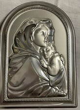 Quadro in argento Madonna con