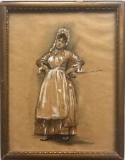 Acquerello Donna Con Grembiule