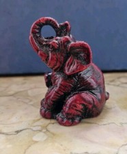 Red Resin Elephant Lucky
