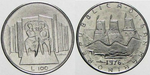 100 lire san marino - marino, saint