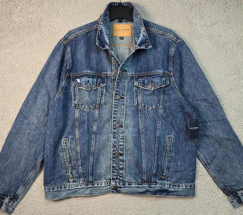 Giacca jeans camionista lucky - giacca,