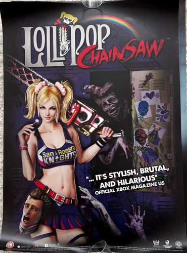 Lollipop chainsaw poster - chainsaw,