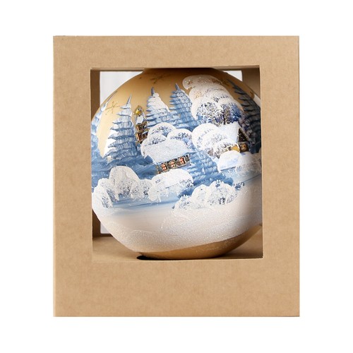 Sfera vetro decorata mano - sfera, a