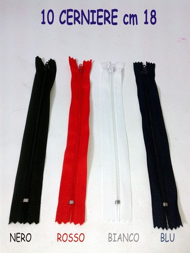 Cerniere colori 18 cm - 4,