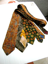 3 X Cravatte Ties Seta Silk