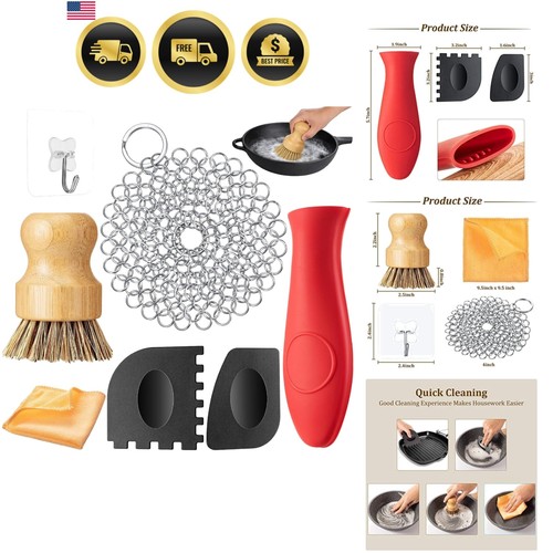 Set pulitori ghisa 7 - di,