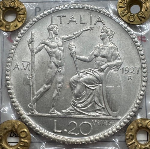 Regno italia 20 lire 1927 - -,
