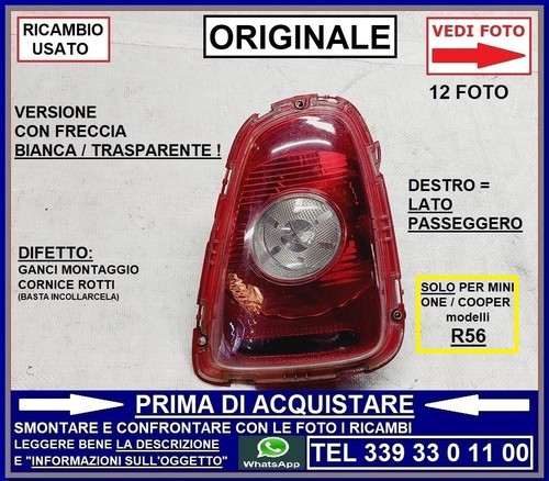 Faro fanale posteriore - fanale, destro