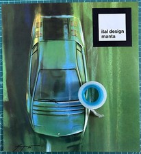 Rara Pubblicità ITAL DESIGN MANTA del 1968