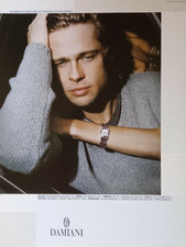 Pubblicità Advertising Italian 2000 OROLOGIO WATCH DAMIANI BRAD PITT.