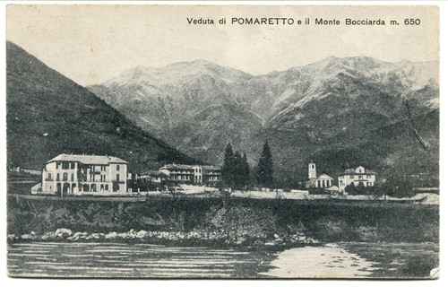 1928 pomaretto monte - monte, bocciarda