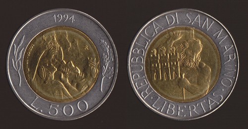 San marino 500 lire 1994 - 500,