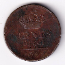 REGNO DELLE DUE SICILIE 1848 - FERDINANDO II MONETA 10 TORNESI CIRCOLATA