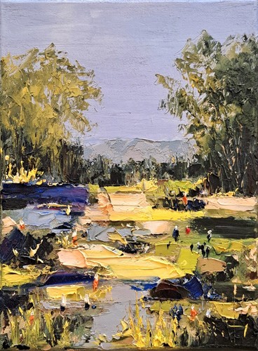 Texas hill country dipinto - hill,