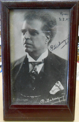 Fotografia autografa mascagni - fotografia,